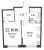 Планировка однокомнатной квартиры площадью 35.09 кв. м в новостройке ЖК "Авиатор"