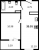 Планировка однокомнатной квартиры площадью 36.39 кв. м в новостройке ЖК "Черная речка"