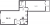 Планировка однокомнатной квартиры площадью 56.11 кв. м в новостройке ЖК "Черная речка"