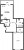 Планировка однокомнатной квартиры площадью 57.5 кв. м в новостройке ЖК "Черная речка"