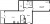 Планировка однокомнатной квартиры площадью 61.17 кв. м в новостройке ЖК "Черная речка"
