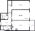 Планировка двухкомнатной квартиры площадью 70.51 кв. м в новостройке ЖК "Черная речка"