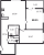 Планировка двухкомнатной квартиры площадью 58.31 кв. м в новостройке ЖК "Черная речка"