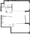 Планировка двухкомнатной квартиры площадью 68.84 кв. м в новостройке ЖК "Черная речка"