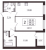 Планировка двухкомнатной квартиры площадью 59.28 кв. м в новостройке ЖК "Черная речка"