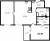 Планировка двухкомнатной квартиры площадью 63.49 кв. м в новостройке ЖК "Черная речка"