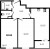Планировка двухкомнатной квартиры площадью 69.85 кв. м в новостройке ЖК "Черная речка"