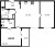Планировка двухкомнатной квартиры площадью 63.81 кв. м в новостройке ЖК "Черная речка"