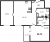 Планировка двухкомнатной квартиры площадью 59.72 кв. м в новостройке ЖК "Черная речка"