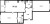 Планировка двухкомнатной квартиры площадью 76.22 кв. м в новостройке ЖК "Черная речка"
