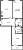Планировка двухкомнатной квартиры площадью 67.97 кв. м в новостройке ЖК "Черная речка"