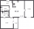 Планировка двухкомнатной квартиры площадью 62.1 кв. м в новостройке ЖК "Черная речка"