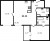 Планировка двухкомнатной квартиры площадью 64.24 кв. м в новостройке ЖК "Черная речка"