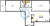 Планировка двухкомнатной квартиры площадью 63.5 кв. м в новостройке ЖК "Черная речка"