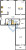 Планировка двухкомнатной квартиры площадью 70.3 кв. м в новостройке ЖК "Черная речка"