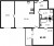 Планировка двухкомнатной квартиры площадью 63.49 кв. м в новостройке ЖК "Черная речка"