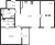 Планировка двухкомнатной квартиры площадью 59.83 кв. м в новостройке ЖК "Черная речка"