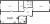 Планировка двухкомнатной квартиры площадью 74.97 кв. м в новостройке ЖК "Черная речка"