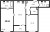 Планировка двухкомнатной квартиры площадью 68.66 кв. м в новостройке ЖК "Черная речка"