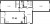 Планировка двухкомнатной квартиры площадью 77.41 кв. м в новостройке ЖК "Черная речка"