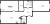 Планировка двухкомнатной квартиры площадью 75.61 кв. м в новостройке ЖК "Черная речка"