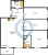 Планировка трехкомнатной квартиры площадью 98.6 кв. м в новостройке ЖК "Черная речка"