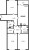 Планировка трехкомнатной квартиры площадью 92.43 кв. м в новостройке ЖК "Черная речка"