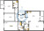 Планировка трехкомнатной квартиры площадью 107.3 кв. м в новостройке ЖК "Черная речка"