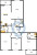 Планировка трехкомнатной квартиры площадью 109.2 кв. м в новостройке ЖК "Черная речка"