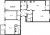 Планировка трехкомнатной квартиры площадью 115.73 кв. м в новостройке ЖК "Черная речка"