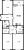 Планировка трехкомнатной квартиры площадью 89.83 кв. м в новостройке ЖК "Черная речка"