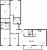 Планировка четырехкомнатной квартиры площадью 145.78 кв. м в новостройке ЖК "Черная речка"