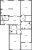 Планировка трехкомнатной квартиры площадью 133.6 кв. м в новостройке ЖК "Futurist"
