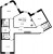 Планировка трехкомнатной квартиры площадью 141.59 кв. м в новостройке ЖК "Идеалист"