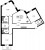 Планировка трехкомнатной квартиры площадью 142.91 кв. м в новостройке ЖК "Идеалист"