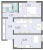 Планировка двухкомнатной квартиры площадью 51.3 кв. м в новостройке ЖК "Ручьи"