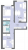 Планировка двухкомнатной квартиры площадью 46.4 кв. м в новостройке ЖК "Ручьи"