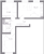 Планировка двухкомнатной квартиры площадью 51.4 кв. м в новостройке ЖК "Ручьи"