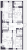 Планировка трехкомнатной квартиры площадью 81.66 кв. м в новостройке ЖК "VEREN NEXT шуваловский"