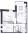 Планировка двухкомнатной квартиры площадью 70.6 кв. м в новостройке ЖК "VEREN VILLAGE стрельна"