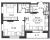 Планировка двухкомнатной квартиры площадью 74.2 кв. м в новостройке ЖК "Звезды Столиц"