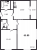 Планировка двухкомнатной квартиры площадью 65.8 кв. м в новостройке ЖК "Звезды Столиц"