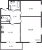 Планировка двухкомнатной квартиры площадью 69.1 кв. м в новостройке ЖК "Звезды Столиц"