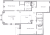 Планировка двухкомнатной квартиры площадью 117.12 кв. м в новостройке ЖК "Amo"