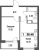 Планировка однокомнатной квартиры площадью 36.48 кв. м в новостройке ЖК "Урбанист"