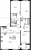 Планировка трехкомнатной квартиры площадью 116.54 кв. м в новостройке ЖК "The One"