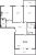 Планировка трехкомнатной квартиры площадью 85.36 кв. м в новостройке ЖК "Жемчужная гавань"