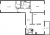 Планировка двухкомнатной квартиры площадью 58.95 кв. м в новостройке ЖК "ID Кудрово"