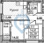 Планировка однокомнатной квартиры площадью 33.82 кв. м в новостройке ЖК "БелАрт"