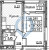 Планировка однокомнатной квартиры площадью 33.15 кв. м в новостройке ЖК "БелАрт"